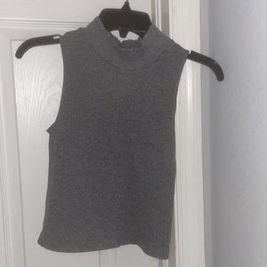 Turtle neck sleeveless top